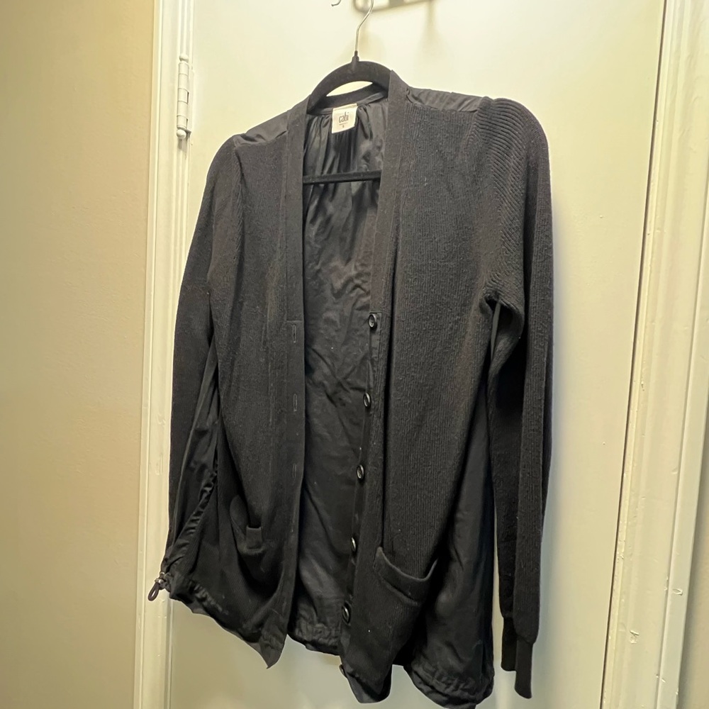 CAbi Black Cardigan Sweater